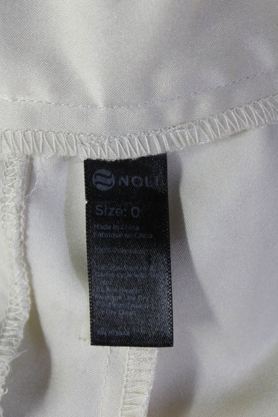 Noli Unisex Beige Cargo Pants Buckle Closure Size 0