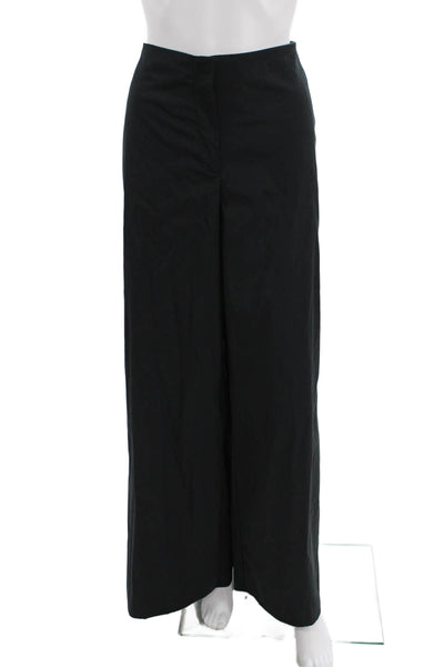 Marella Women Dress Pants Black Cotton Polyamide Elastane Size 10
