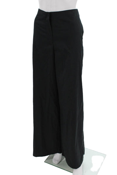 Marella Women Dress Pants Black Cotton Polyamide Elastane Size 10