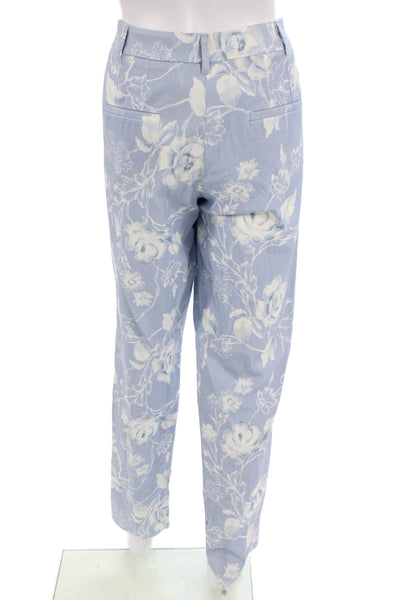 Marella Women Light Blue Floral Dress Pants Size 8