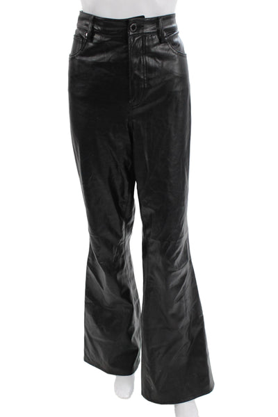 Veronica Beard Women Biker Pants Black Button Closure Size 31