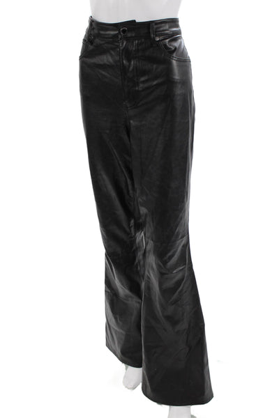 Veronica Beard Women Biker Pants Black Button Closure Size 31