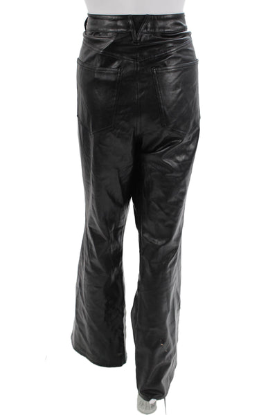 Veronica Beard Women Biker Pants Black Button Closure Size 31