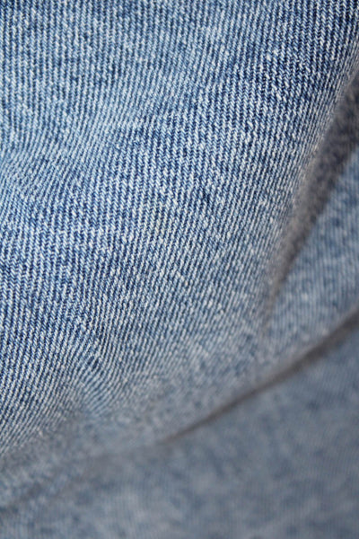 Zara Women A-Line Midi Skirt Blue Cotton Size XL