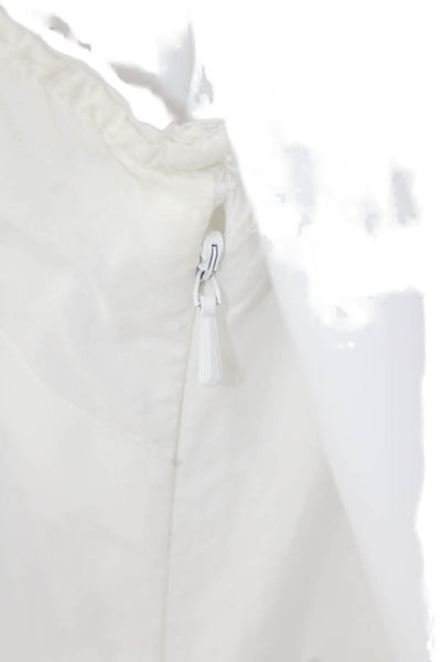 STS Sail To Sable, Womens Shift Dress White V-Neck Sleeveless Knee Size L