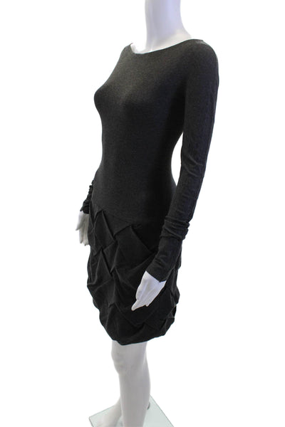 Bailey 44 Women Bodycon Sweater Dress Dark Gray Size XS