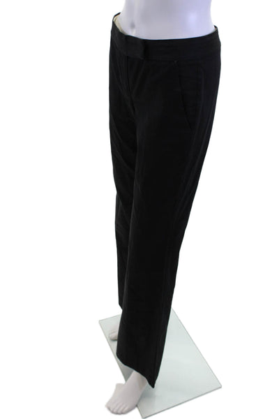 Theory Womens Dress Pants Black Viscose Blend Hook & Eye 29in Size 0