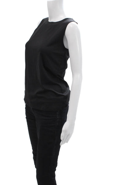 Only Hearts Women Black Basic Sleeveless Round Neck Tank Size L