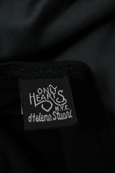 Only Hearts Women Black Basic Sleeveless Round Neck Tank Size L