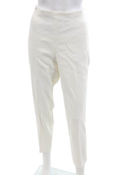 Giambattista Valli Women White Ankle Dress Pants Size 44