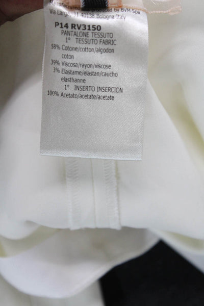 Giambattista Valli Women White Ankle Dress Pants Size 44