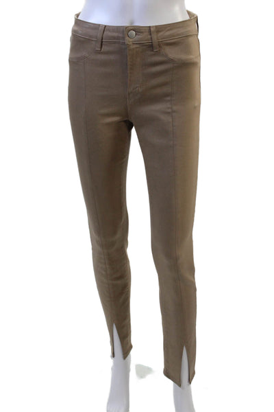 L'Agence Womens Brown Ankle Jegging Pants Size 27