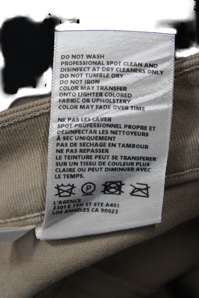 L'Agence Womens Brown Ankle Jegging Pants Size 27
