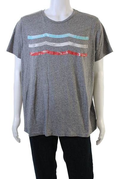 SOL ANGELES Mens Gray Beach Graphic T-Shirt Crew Neck Short Sleeve Size XL