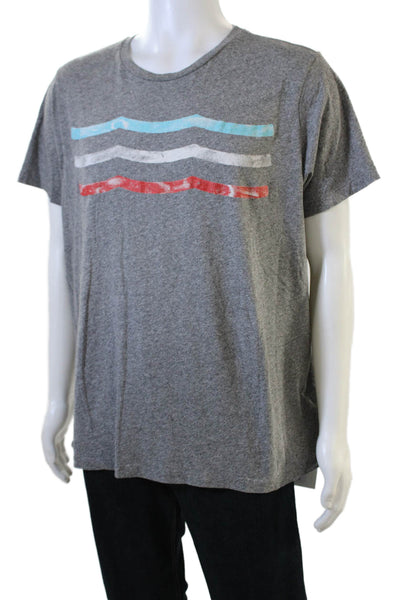 SOL ANGELES Mens Gray Beach Graphic T-Shirt Crew Neck Short Sleeve Size XL