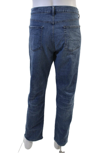 J Brand Mens Cropped Straight Blue Jeans Size 38