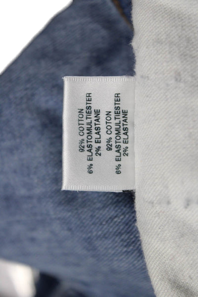 J Brand Mens Cropped Straight Blue Jeans Size 38