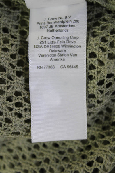 J Crew Women Beige Boho Sleeveless Tank Top 100% Polyester Round Neck Size XS