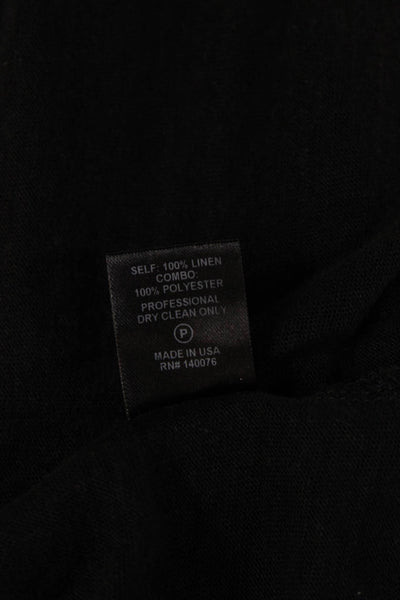 Generation Love Women Black Linen Sleeveless Tank Crew Neck Size XS
