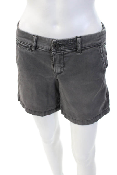 Pilcro Letterpress Anthropologie Unisex Chino Shorts Dark Gray Button Size 26