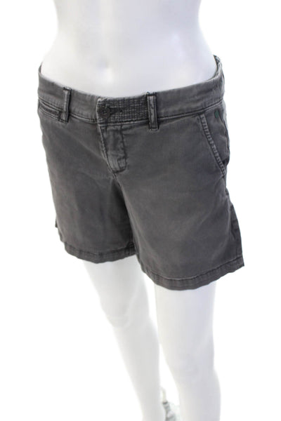 Pilcro Letterpress Anthropologie Unisex Chino Shorts Dark Gray Button Size 26