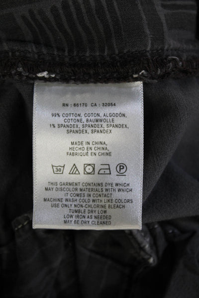 Pilcro Letterpress Anthropologie Unisex Chino Shorts Dark Gray Button Size 26