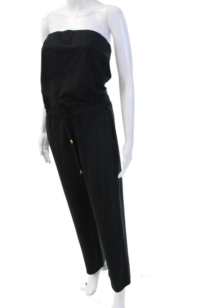Sundays Women Black Sweetheart Neck Jumpsuit Sleeveless Size S