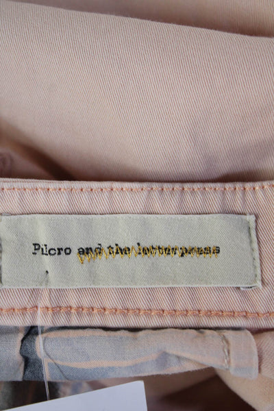 Pilcro and the Letterpress Anthropologie Unisex Chino Shorts Pink Size 27