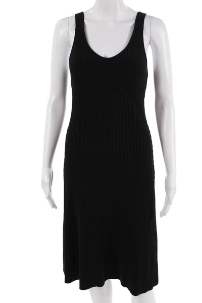 Vince Women Tank Dress Black Petite Size S