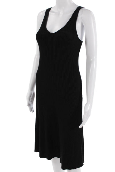 Vince Women Tank Dress Black Petite Size S