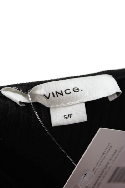 Vince Women Tank Dress Black Petite Size S