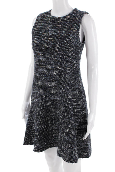 Theory Women A-Line Fit & Flare Dress Dark Blue Cotton Sleeveless Size 4