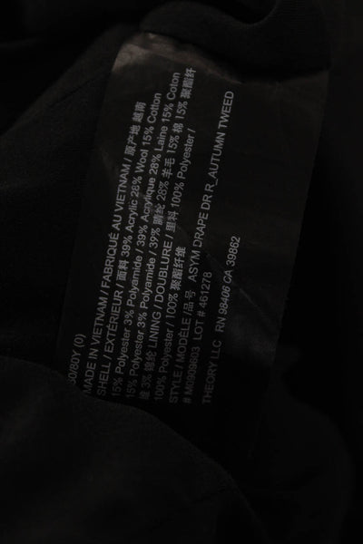 Theory Women A-Line Fit & Flare Dress Dark Blue Cotton Sleeveless Size 4