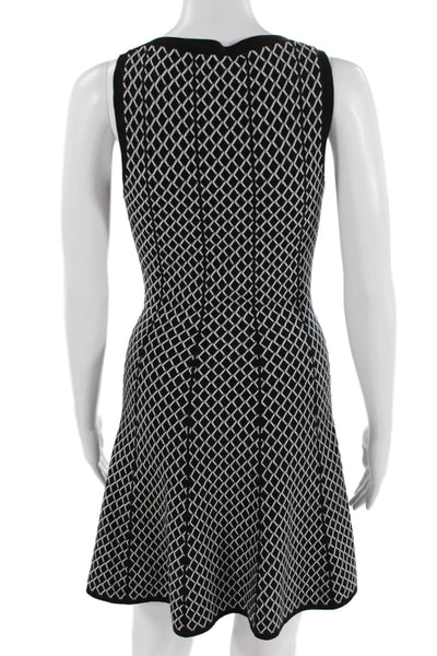 Theory Women Fit & Flare Sweater Dress Black Petite Size S