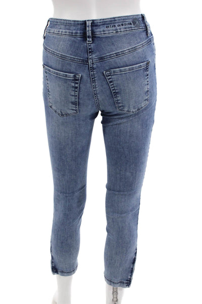 Dream Jeans Women Ankle Cropped Skinny Jeans Blue Low Rise Size 27