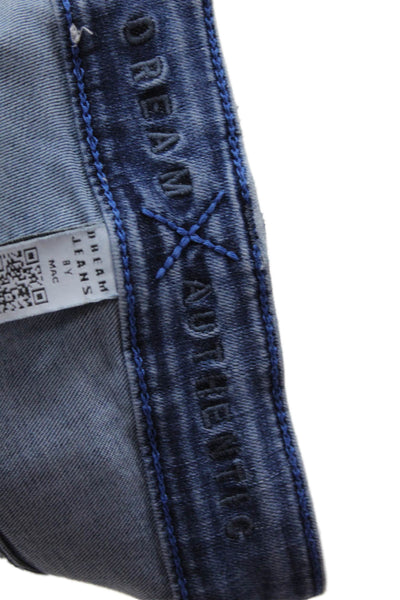 Dream Jeans Women Ankle Cropped Skinny Jeans Blue Low Rise Size 27