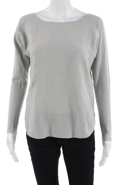 Vince Unisex Gray Cashmere-Blend Pullover Sweater Long Sleeve Size XS
