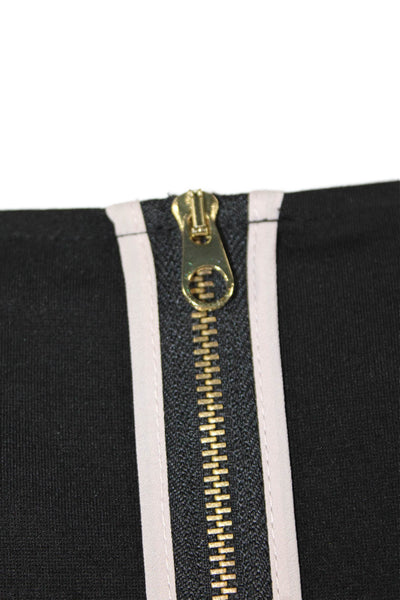 Ted Baker London Women Shift Dress Black Button Round Neck Size 3