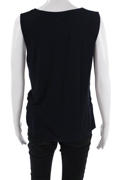 Bailey 44 Womens Black Sleeveless V-Neck Tie Tank Size M