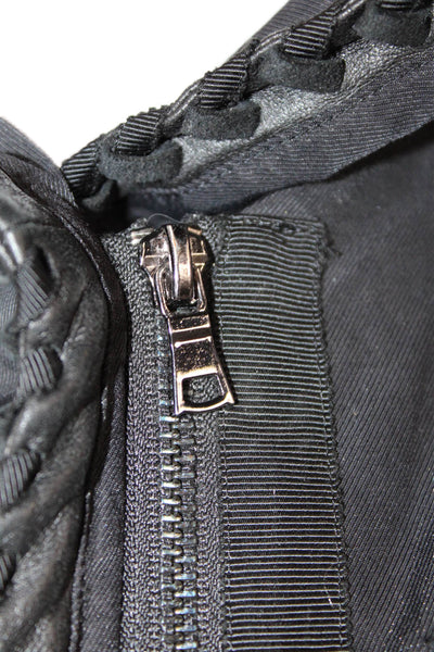 Elie Tahari Women Military Anorak Black Size S