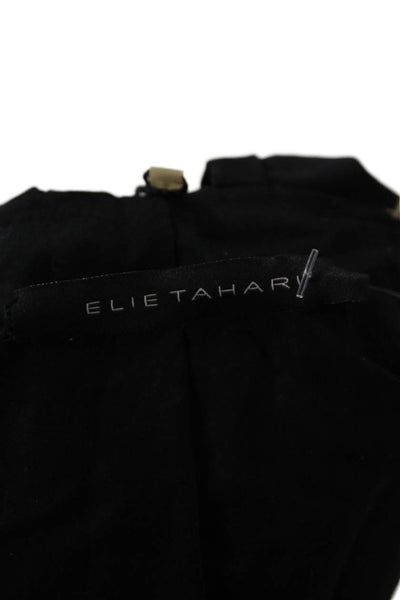 Elie Tahari Women Military Anorak Black Size S