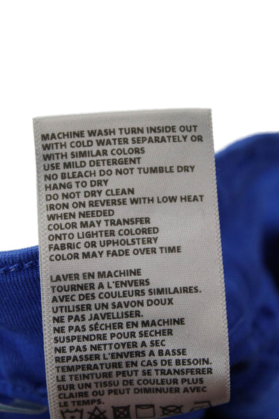L Agence Womens Cropped Ankle Pants Blue Size 28
