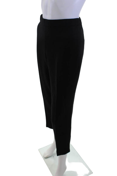 Theory Womens Ankle Cropped Dress Pants Black Viscose Blend Size 8