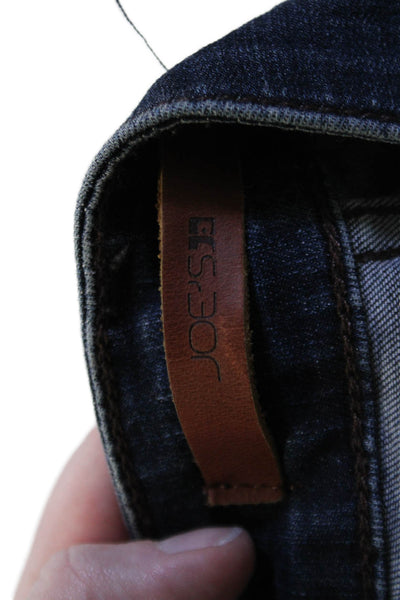 Joes Womens Skinny Jeans Dark Blue Mid Rise Cotton Blend Size 28