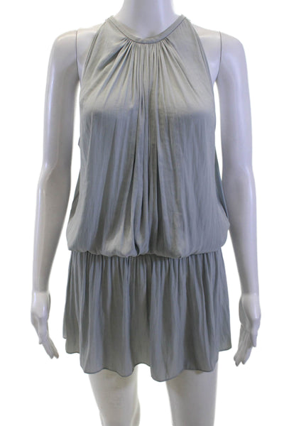 Ramy Brook Women Jumpsuit Gray Sleeveless Crew Neck Polyester Size M