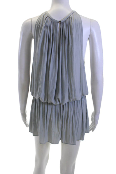 Ramy Brook Women Jumpsuit Gray Sleeveless Crew Neck Polyester Size M