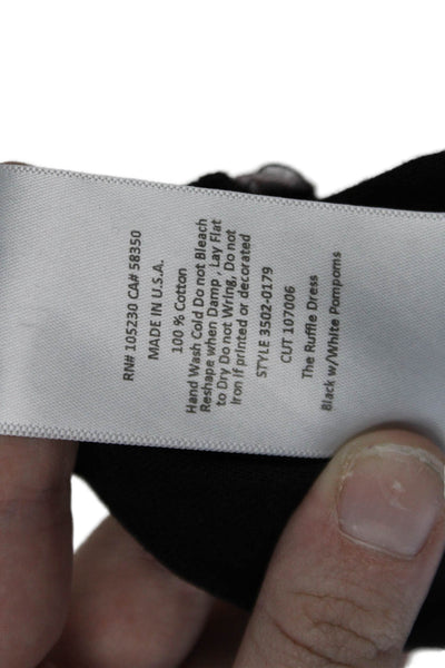 Current/Elliott Women Shift Sundress Black Cotton Short Size 2