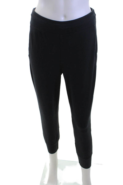 Varley Womens Stretch Drawstring Waist Sweatpants Black Size S