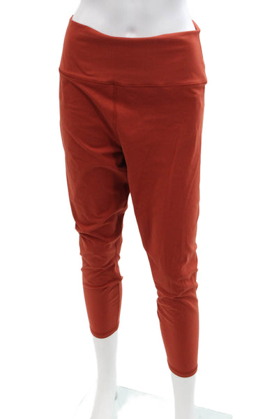 Spiritual Gangster Women Orange Ankle Leggings Bohemian Size XL