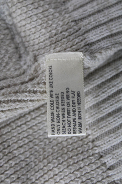 White + Warren Unisex Beige Full-Zip Cardigan Long Sleeve Size L